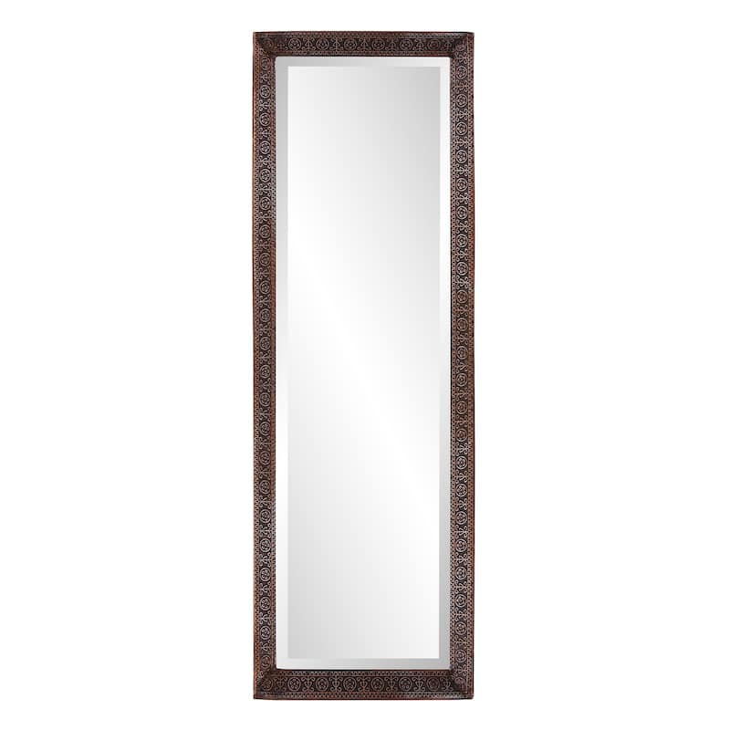 Allan Andrews Bronze Rectangular Full Length Dressing Mirror with Hand Crafted Metal Frame - 12W X 36H X 1.1/2T