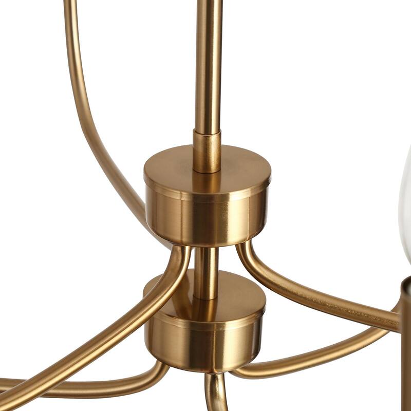 Modern Gold 8-Light Chandelier French Country Wheel Pendant for Dining Room
