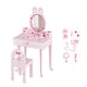 preview thumbnail 51 of 51, Kids Vanity Set with Mirror Makeup Dressing Table with Drawer