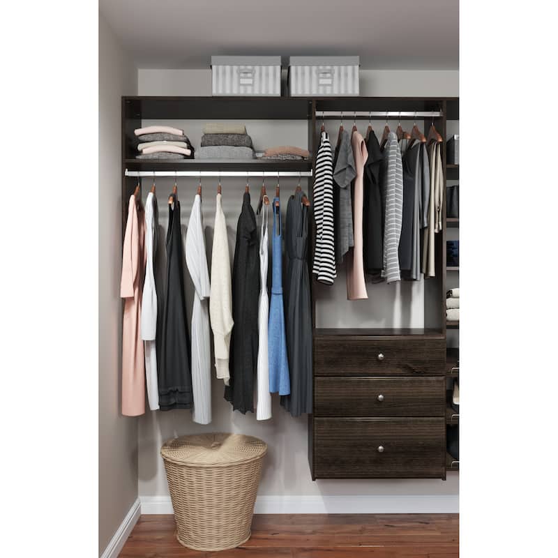 Easy Track Dual Tower Deluxe Closet Kit