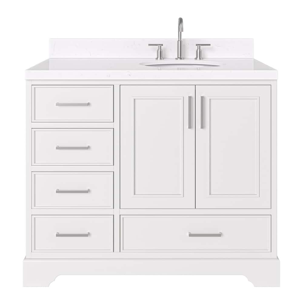Ariel M042SRCQOVO Stafford 42" Free Standing Single Basin Vanity Set