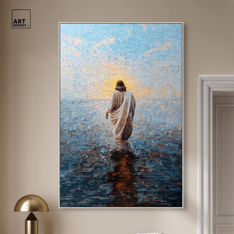 Water Walker Mosaic I Canvas by Art Remedy