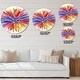 preview thumbnail 4 of 7, Designart 'Color Explosion' Oversized Modern Wall CLock