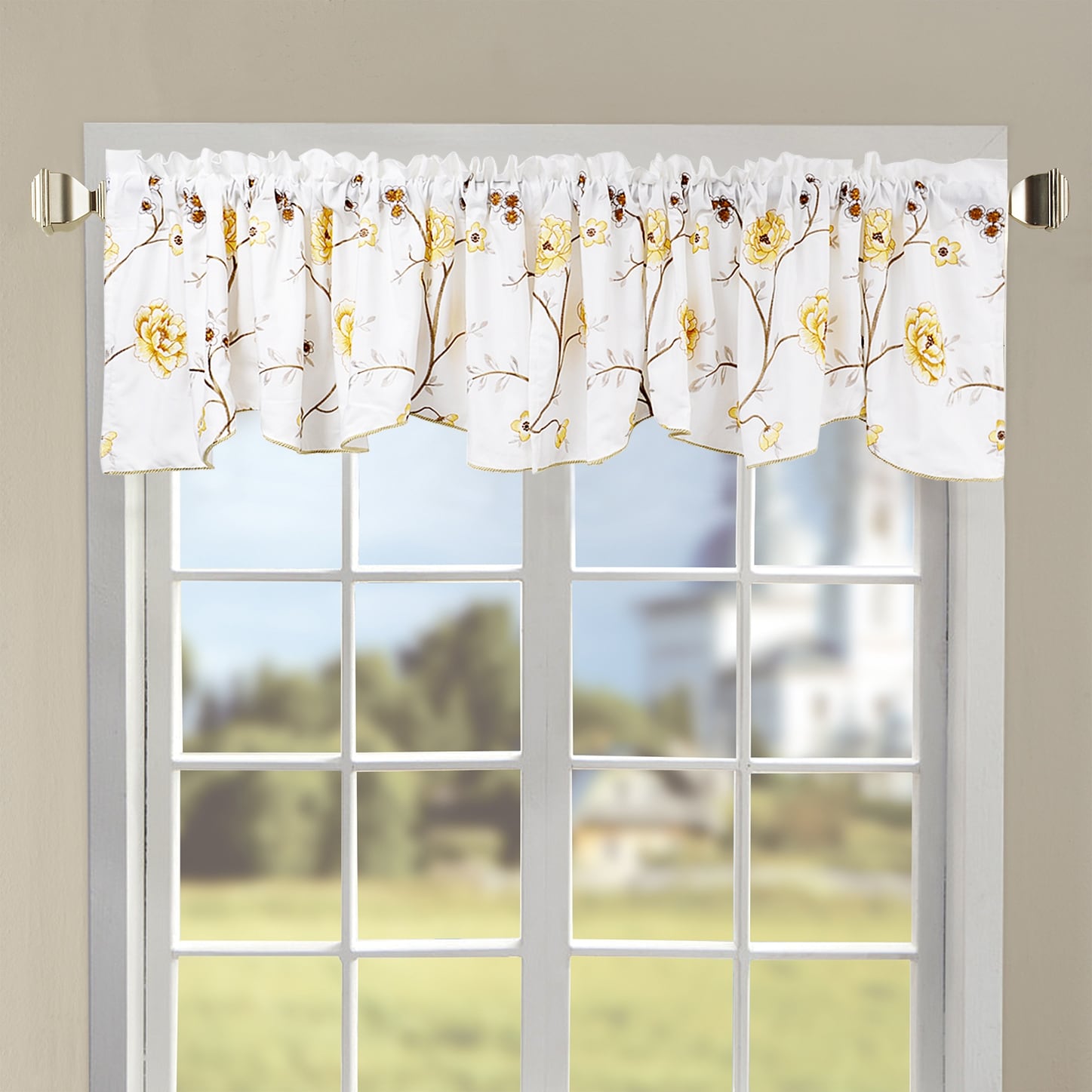 Bed bath and beyond window scarf cheap
