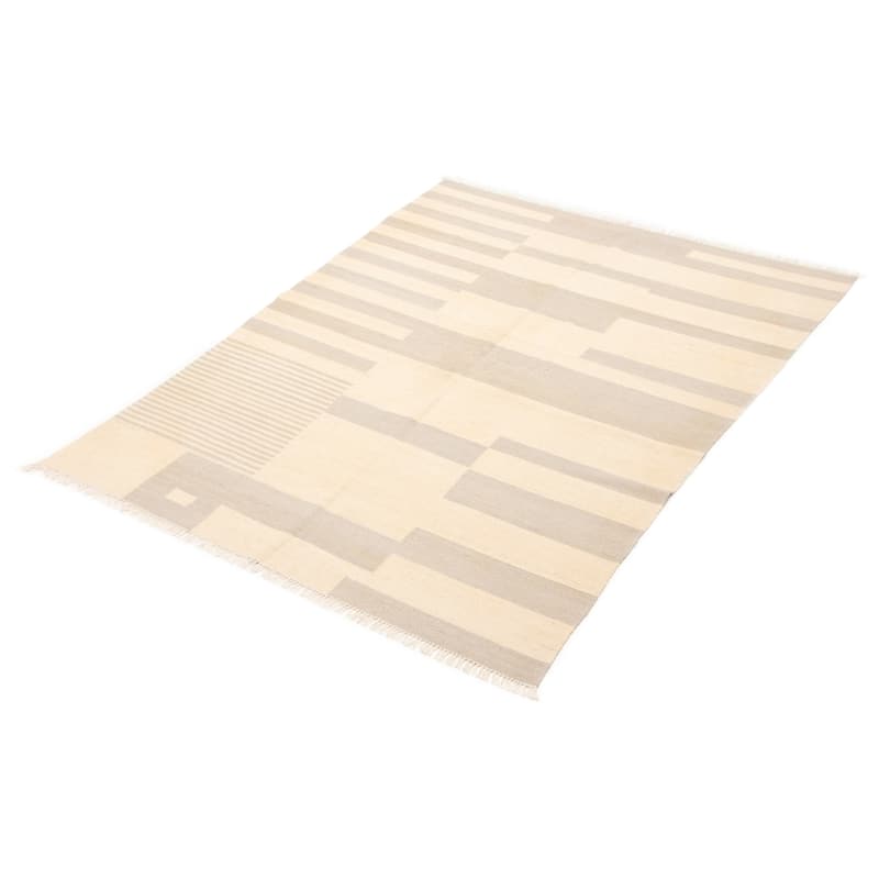 Ankara FW Cream Kilim 5'8" x 8'0" - 5'8 x 8'0
