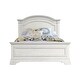preview thumbnail 1 of 1, Olivia Traditional Wood Complete Full Bed, Brushed White