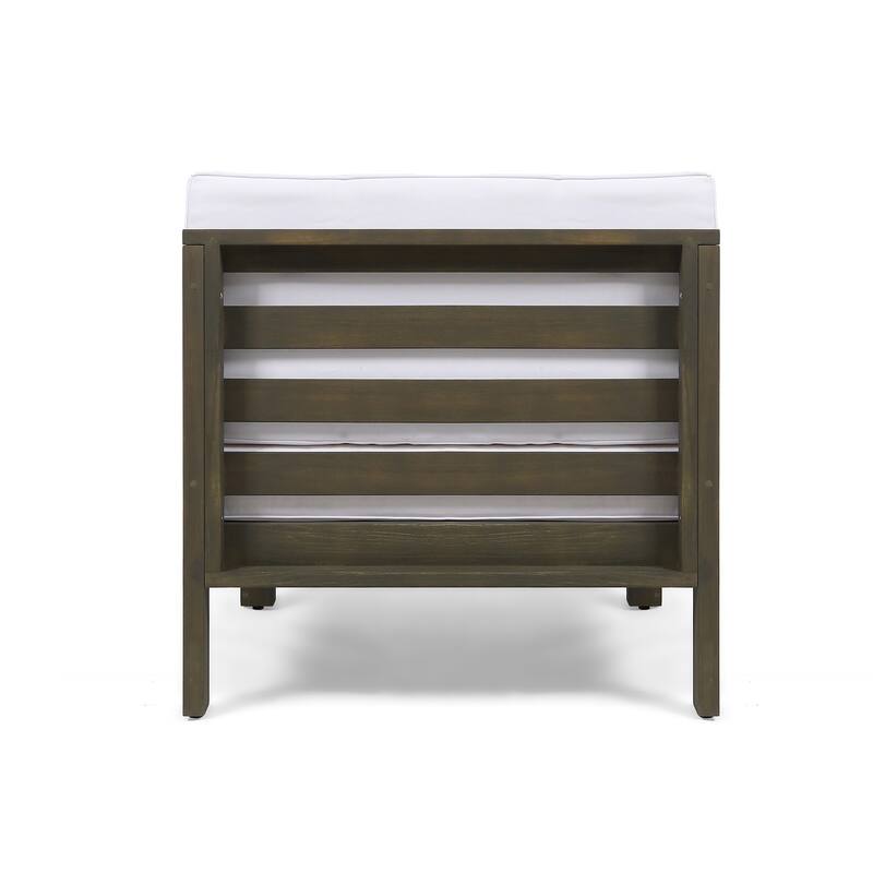 Oana Outdoor 9-Piece Acacia Wood Sectional Sofa Set with Coffee Table by Christopher Knight Home