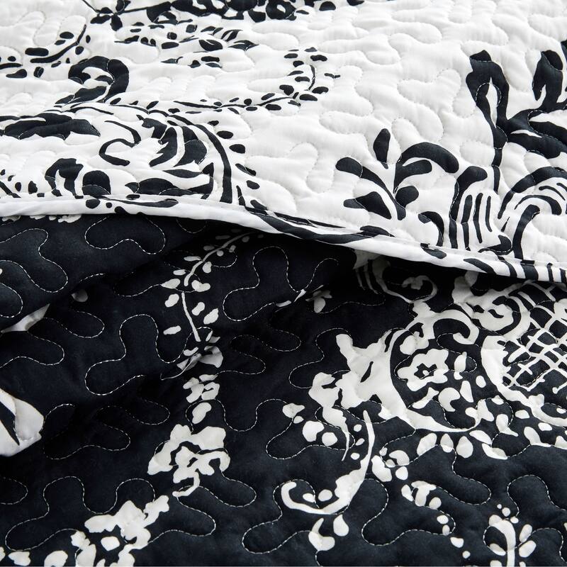 Serenta 5 Piece Printed Microfiber LA Boheme Quilt Set
