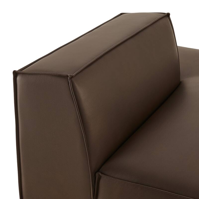 Restore Vegan Leather Right-Facing Armless Modular Chaise