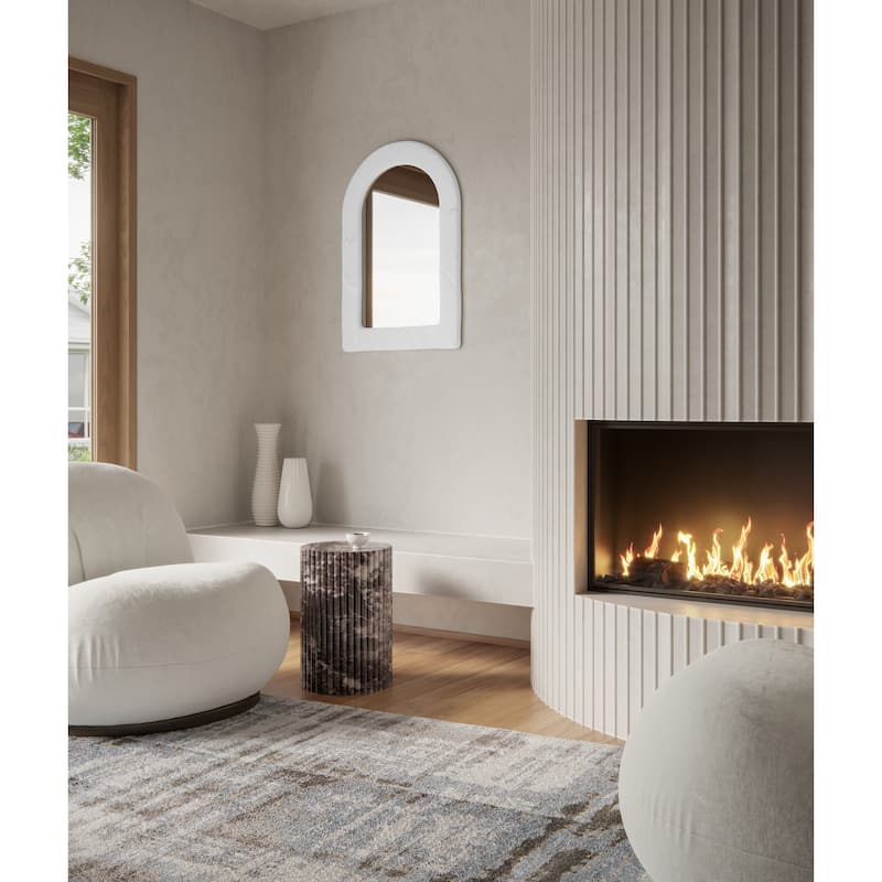 Thea 24 in. x 35 in. Mediterranean Arched Mirror - 24X35