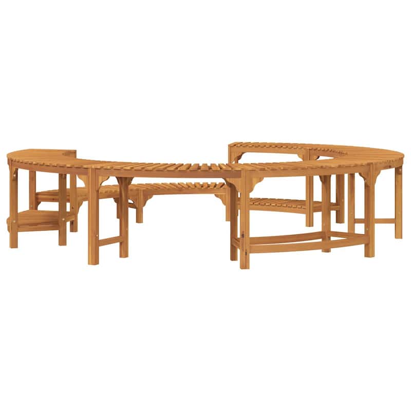 vidaXL Hot Tub Surrounds Brown Ø255 cm