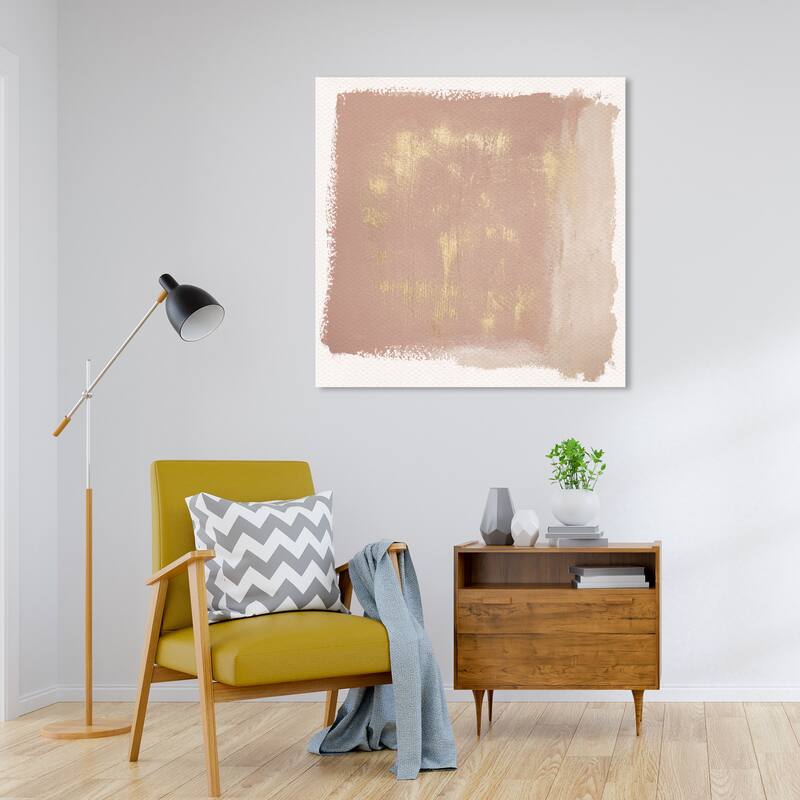 Wynwood Studio Canvas Abstract Cloudy Dreams Brown and Light Brown Modern & Contemporary Wall Art Canvas Print - 30 x 30