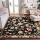 preview thumbnail 1 of 63, SAFAVIEH Handmade Chelsea Rubi French Country Floral Wool Rug 10' x 14' - Black - Rectangle