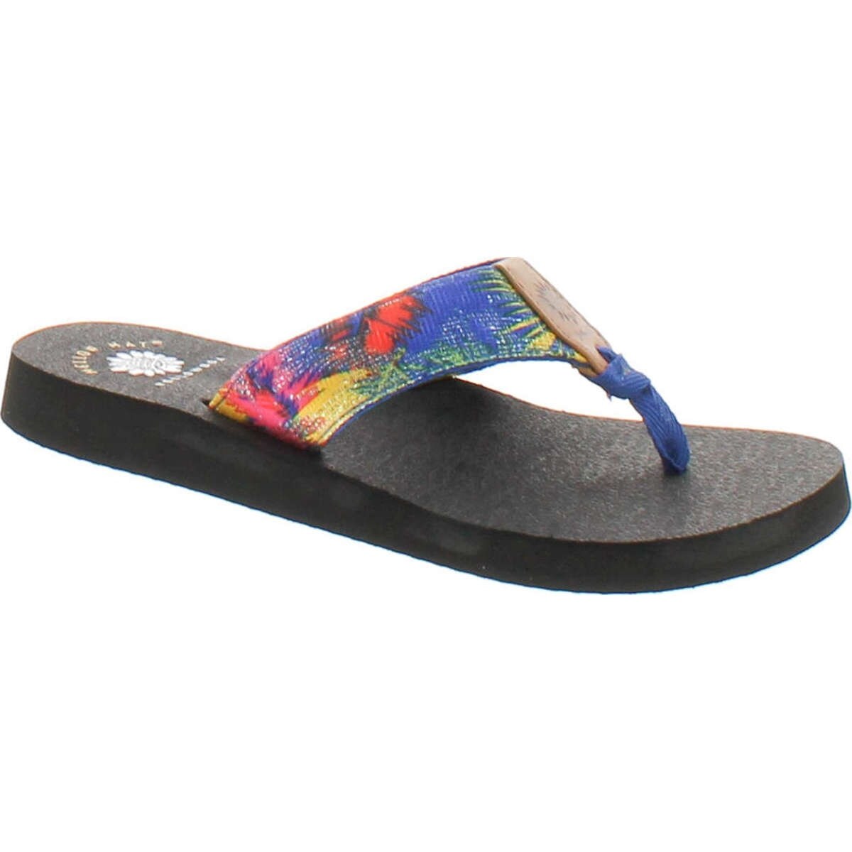 yellow box pineapple flip flops