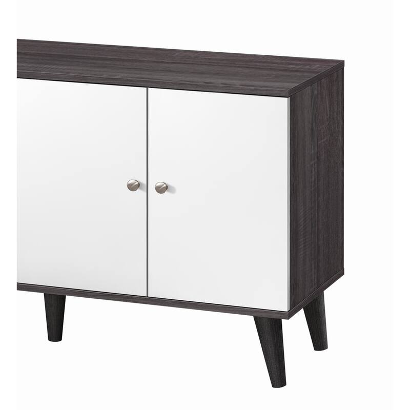 Amidon TV Stand for TVs up to 63", with 2 Storage Shelves& 1 Cabinet, Modern Entertainment Centre for TV in Living Room