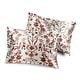 preview thumbnail 1 of 4, Sweet Jojo Designs Ivory/Orange Boho Vintage Floral Girl Decorative Satin Pillowcases - 2 Pack Set - Bohemian, Wildflower, Rust