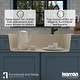 preview thumbnail 15 of 64, Karran Drop-In Quartz Composite 34 in Single Bowl Kitchen Sink with Accessories