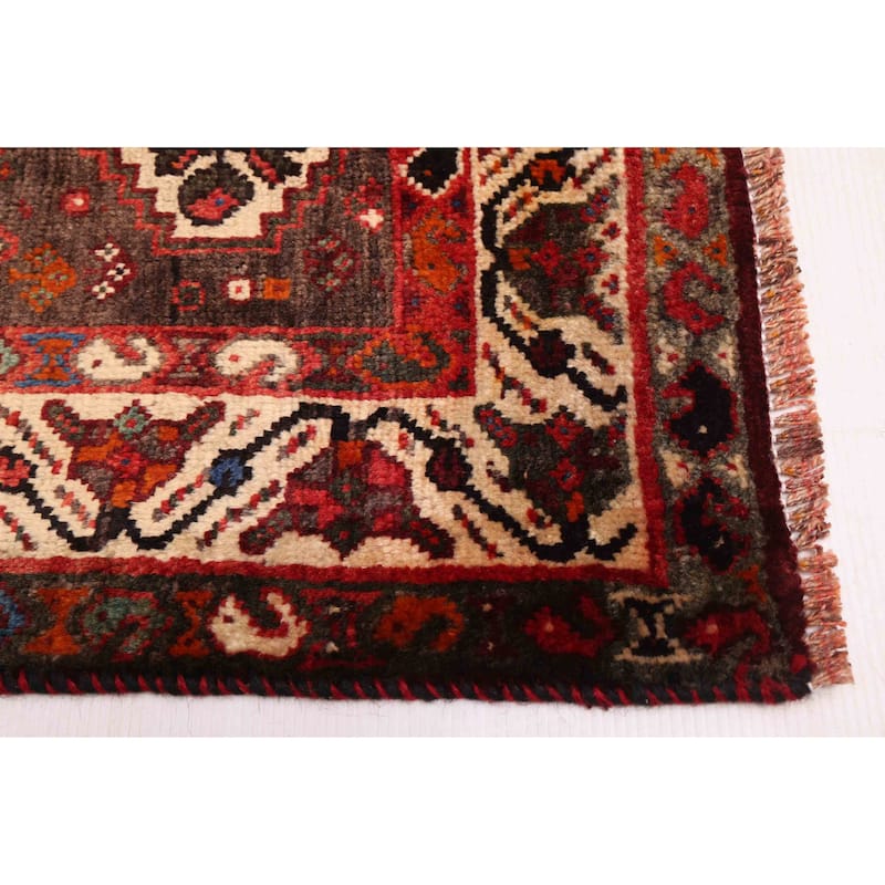 ECARPETGALLERY Hand-knotted Melis Vintage Red Wool Rug - 5'4 x 8'2