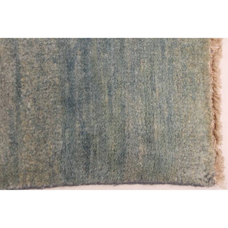 ECARPETGALLERY Hand-knotted Pak Finest Gabbeh Light Blue Wool Rug - 4'2 x 6'0