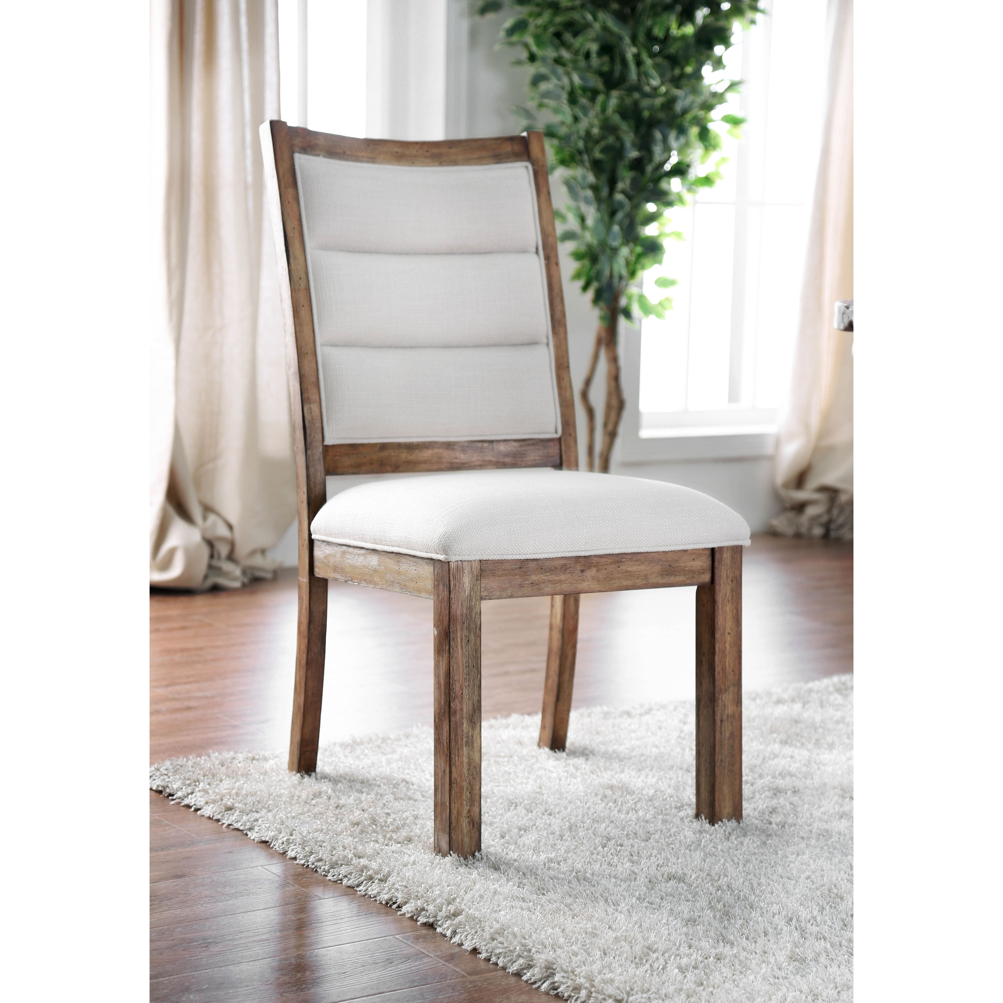 carbon loft bern rustic wooden dining chairs set of 2