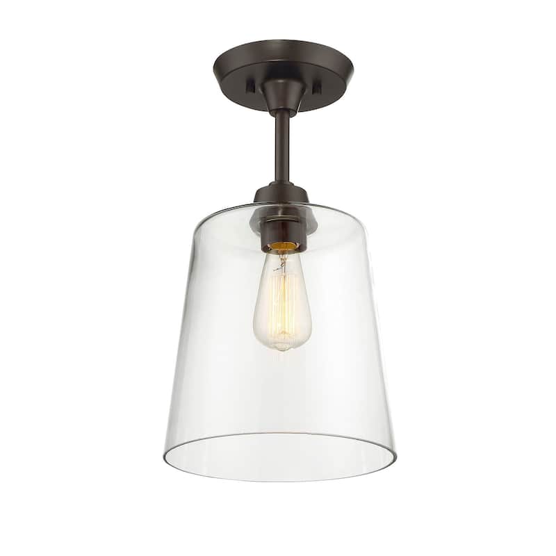 Meridian M60010 Single Light 10" Wide Semi-Flush Ceiling Fixture