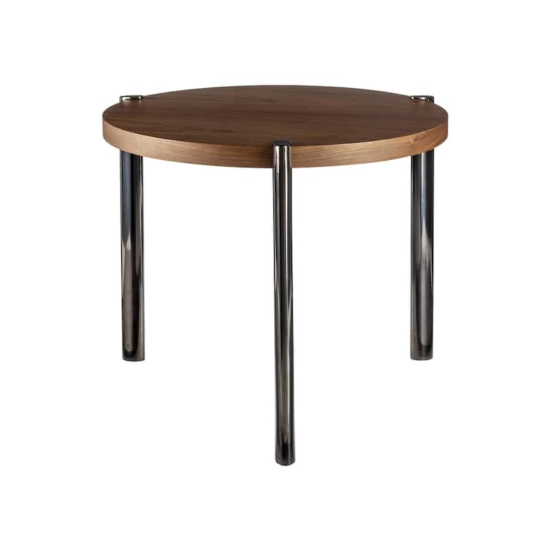 Cara Modern & Contemporary End Table - Stainless Steel