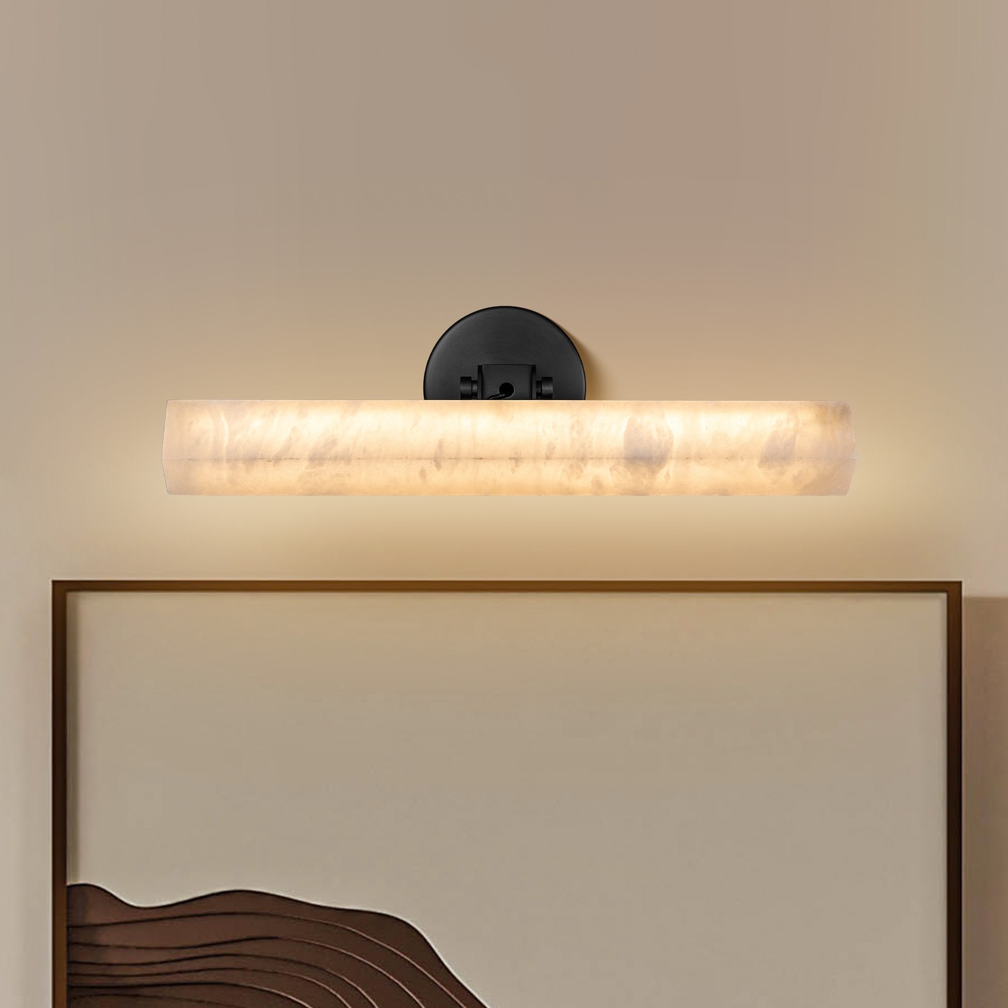 KAYLA Alabaster Vanity Light 18/24 inch