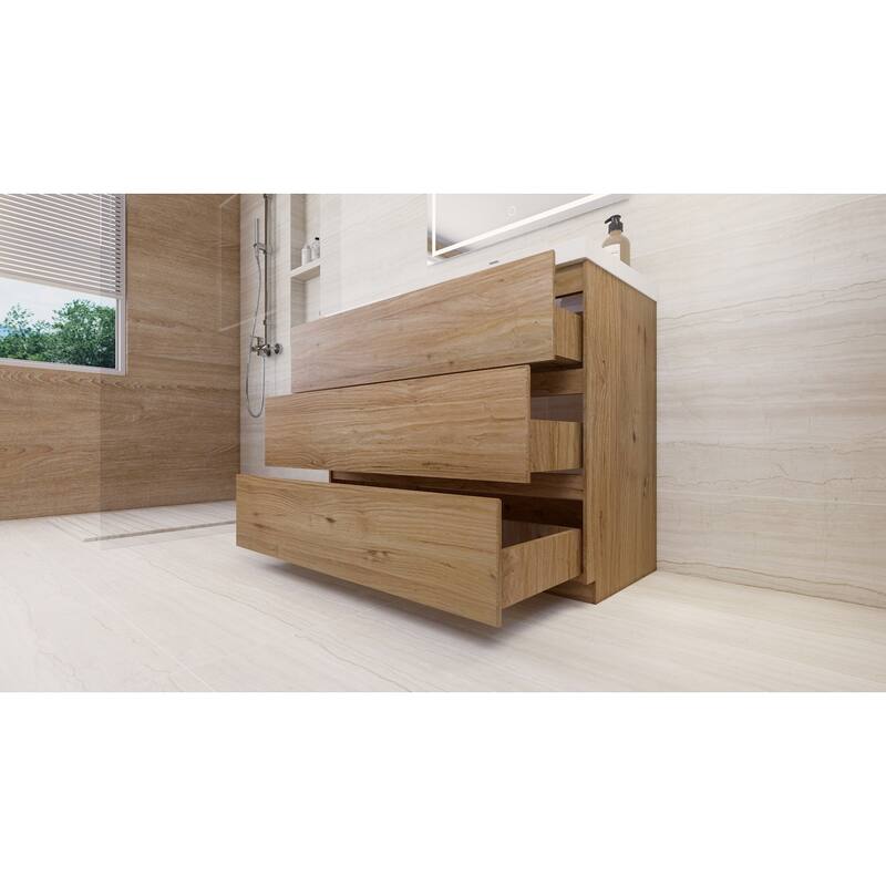 Aron 42'' Freestanding Vanity with Reinforced Acrylic Sink