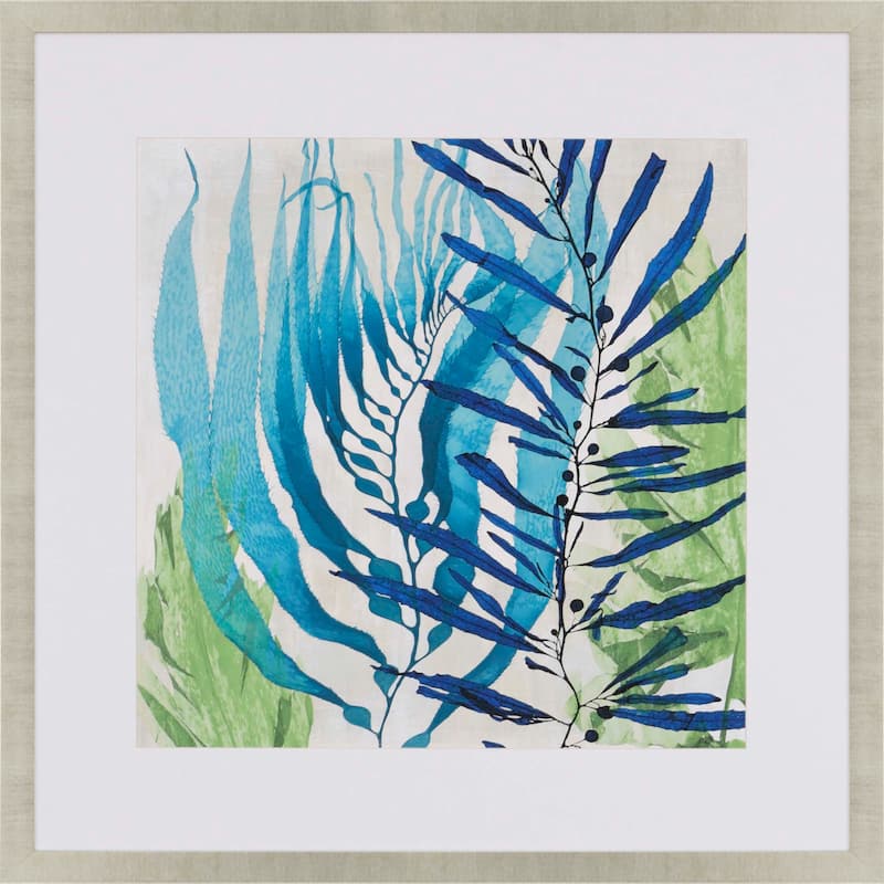 Sea Nature I Framed Art Giclee Under Glass - Blue - 41 X 41 X 2
