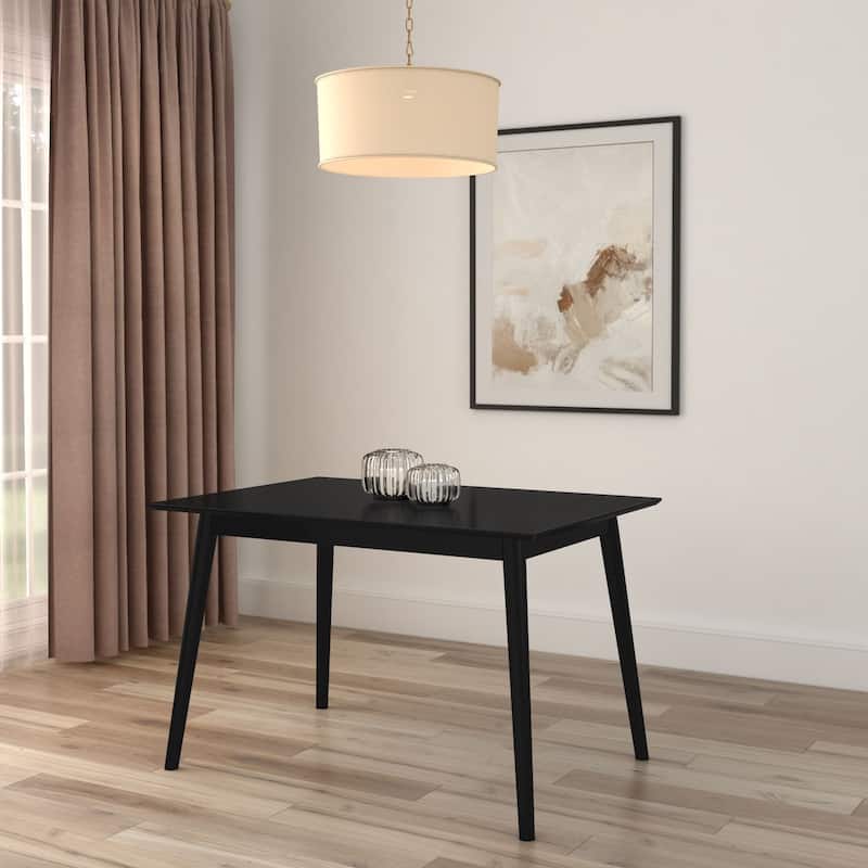 Plank and Beam Mid-Century Modern Dining Table - 48" - Black
