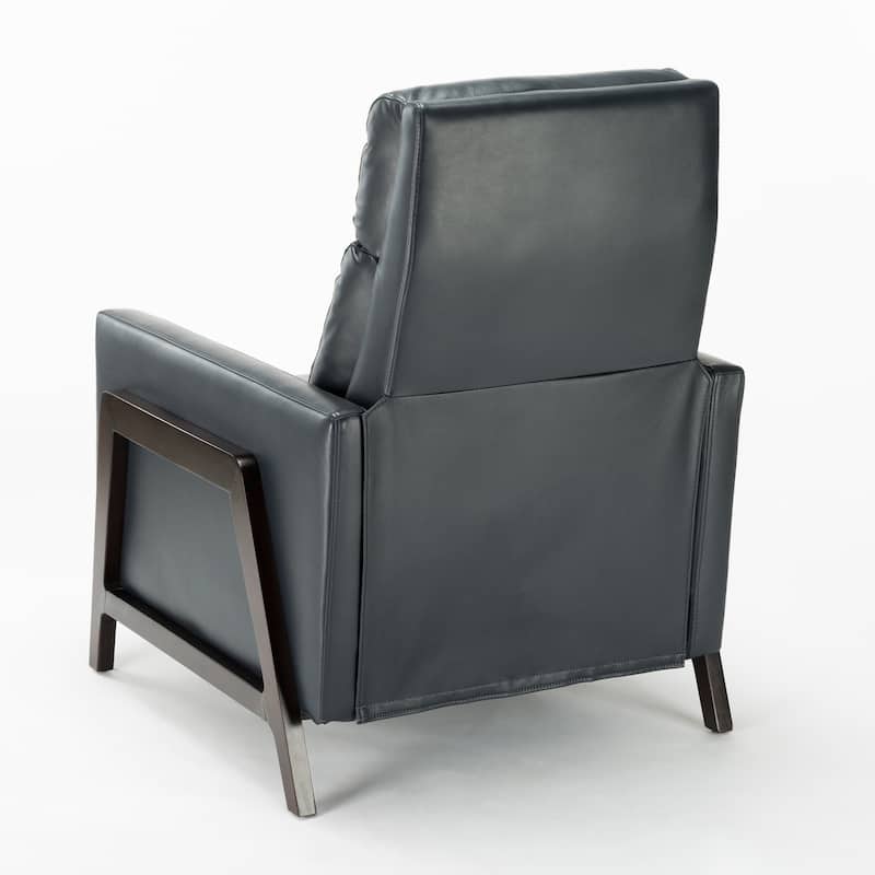 Modern Upholstered Recliner with Soft Thick Cushions, Solid Wood Frame