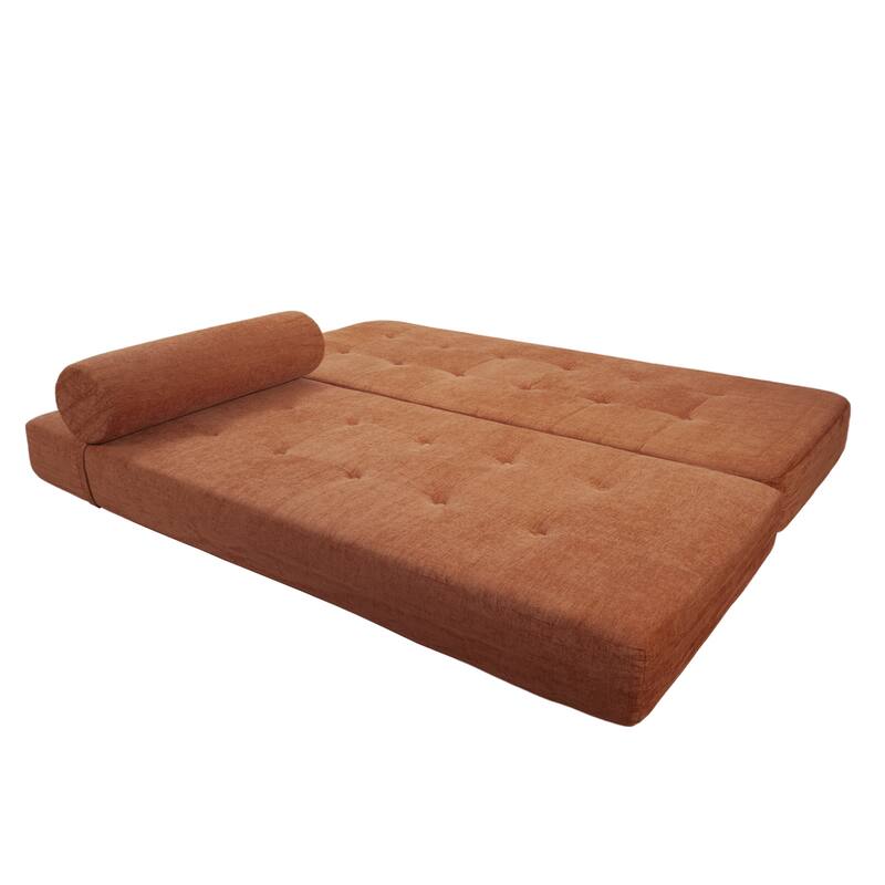Art Leon Tufted Convertible Queen Size Chaise Lounge