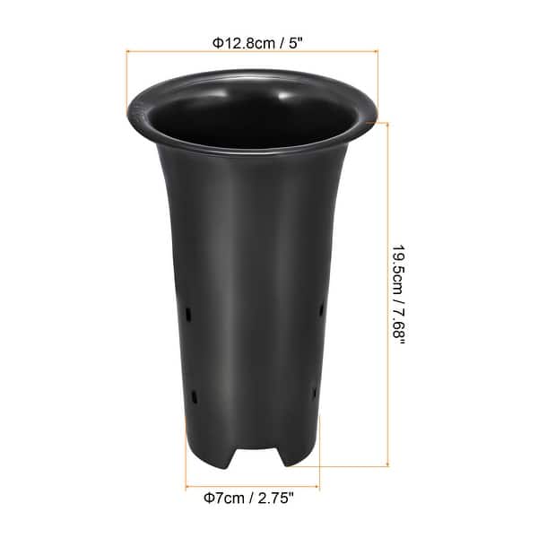 2pcs Plastic Orchid Pot with Holes Garden Flower Plant Container Bed