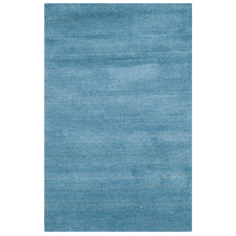 SAFAVIEH Handmade Himalaya Kaley Solid Wool Rug - 2' x 3' - Blue