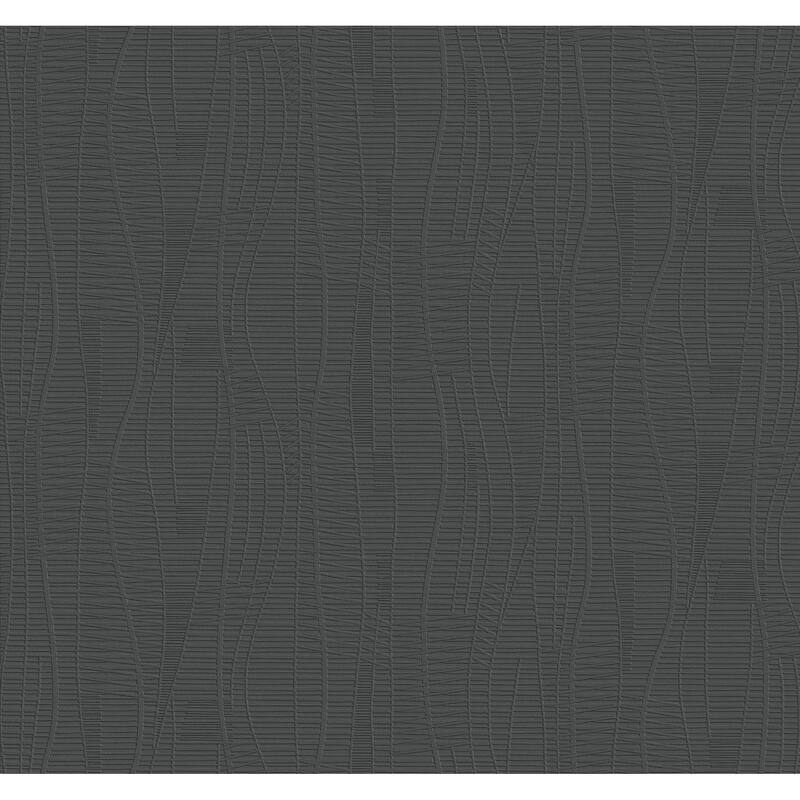 Warner Amir Black Embossed Wallpaper