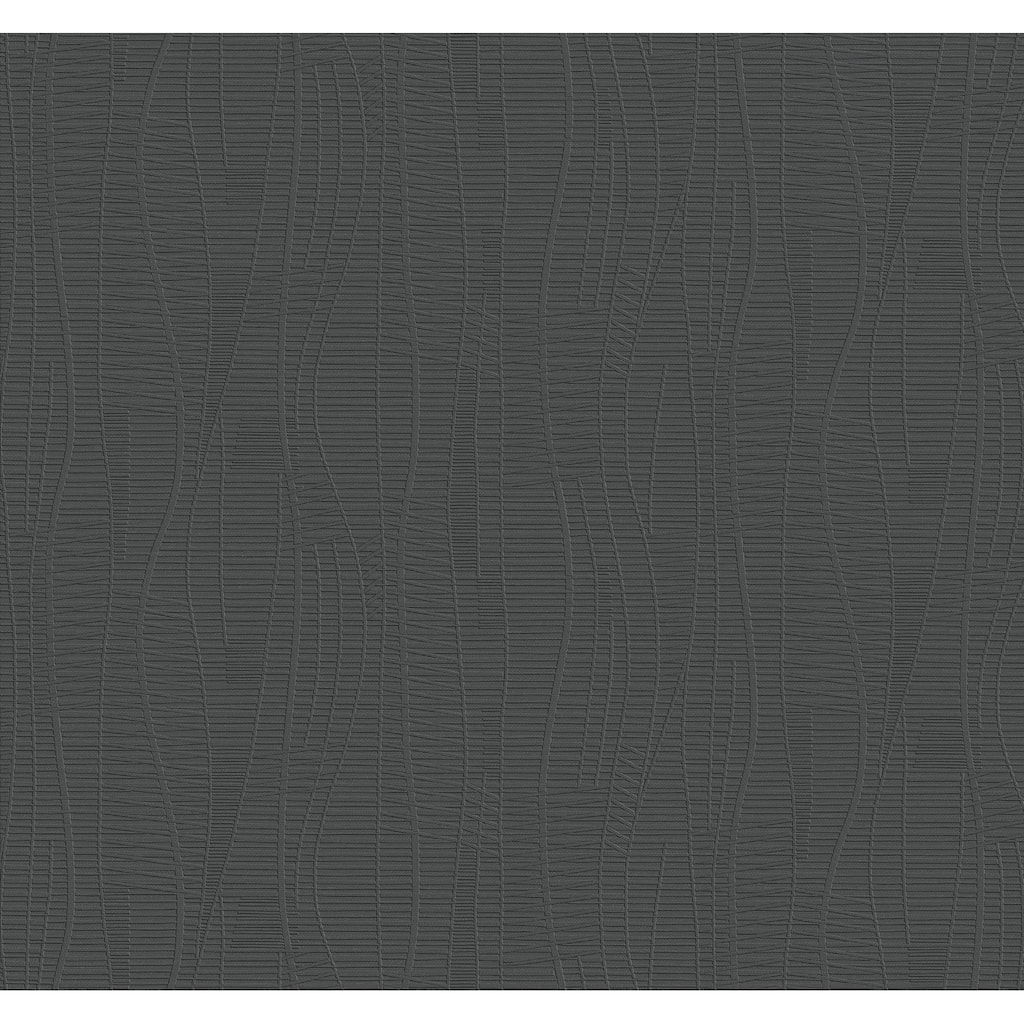 Warner Amir Black Embossed Wallpaper