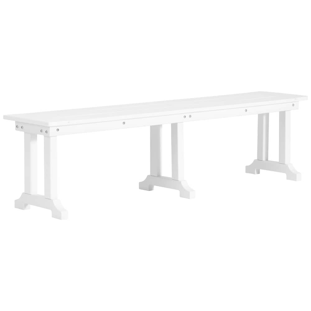 Laguna Hdpe All Weather Outdoor Patio 65" Bench