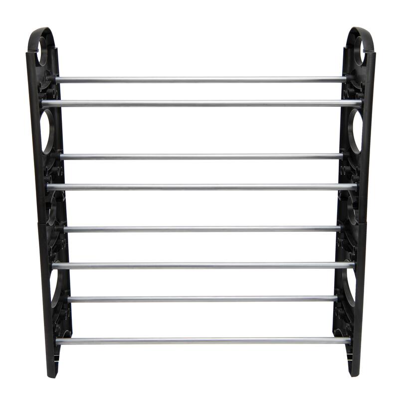 Simplify 12 Pair Stackable Shoe Caddy Rack - 24" wide