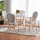 preview thumbnail 1 of 10, Naila French Provincial Plastic Weaving/ Rattan Indoor/ Outdoor Dining Set(5PC)