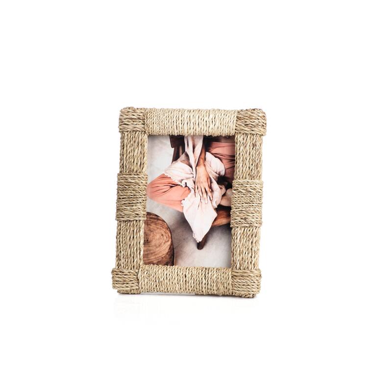 Faenza Abaca Rope Photo Frame - 5" x 7"