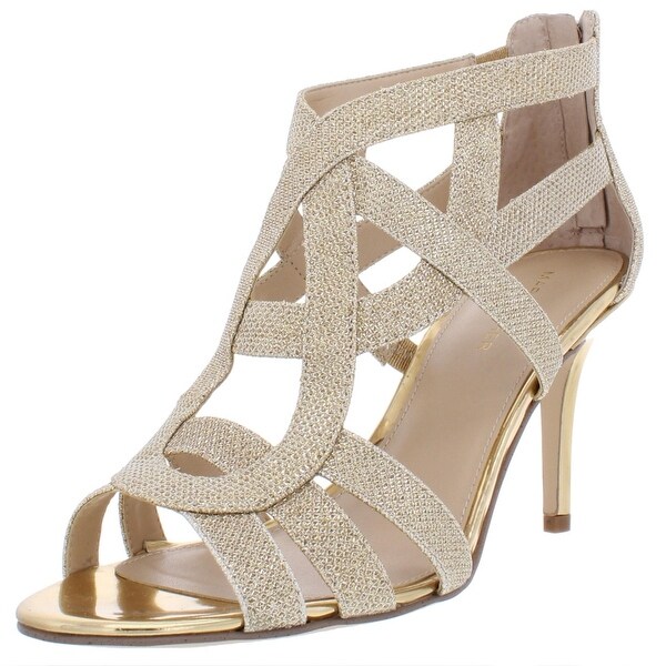 black and gold dress sandals