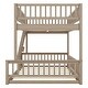 preview thumbnail 20 of 24, Full XL over Queen Wood Bunk Bed with Ladder and Guardrails