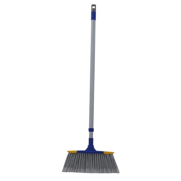 slide 2 of 3, Slim Telescopic Broom, Blue