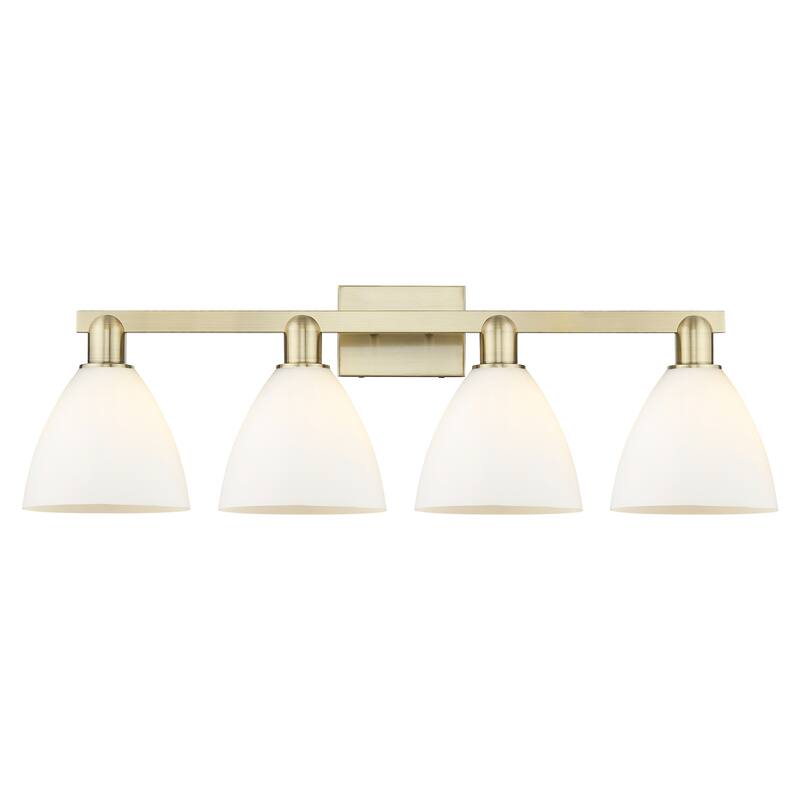 Innovations Lighting Endless Possibilities Arcadia - Bristol - 4 Light 35" Bath Vanity Light - Antique Brass/Matte White