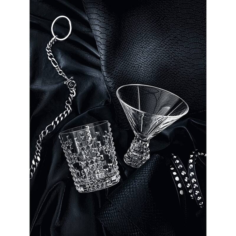 Nachtmann Set of 2 Punk Cocktail Coupe Glasses - 8.1 oz.