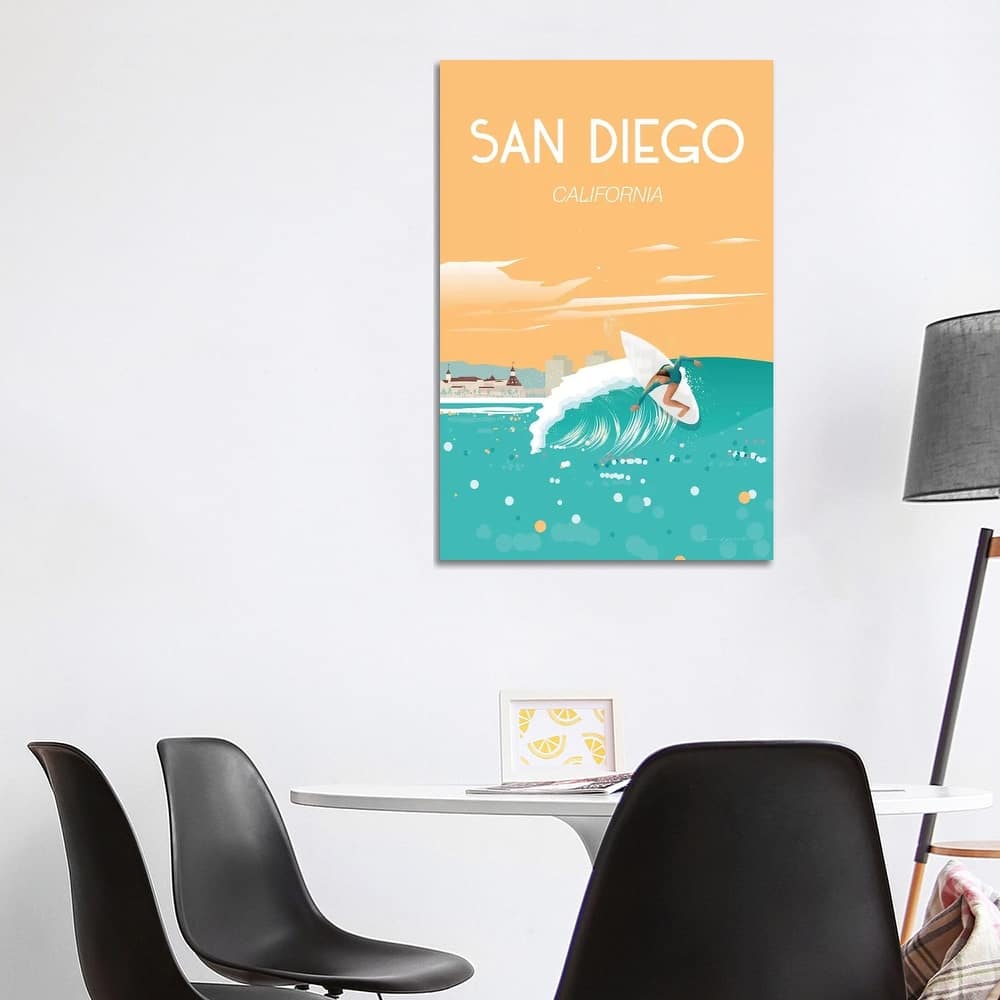 iCanvas "San Diego" by Omar Escalante Canvas Print