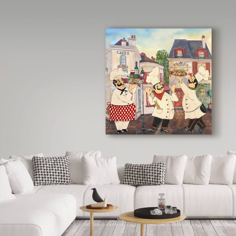 Jean Plout 'Italian Chefs' Canvas Art