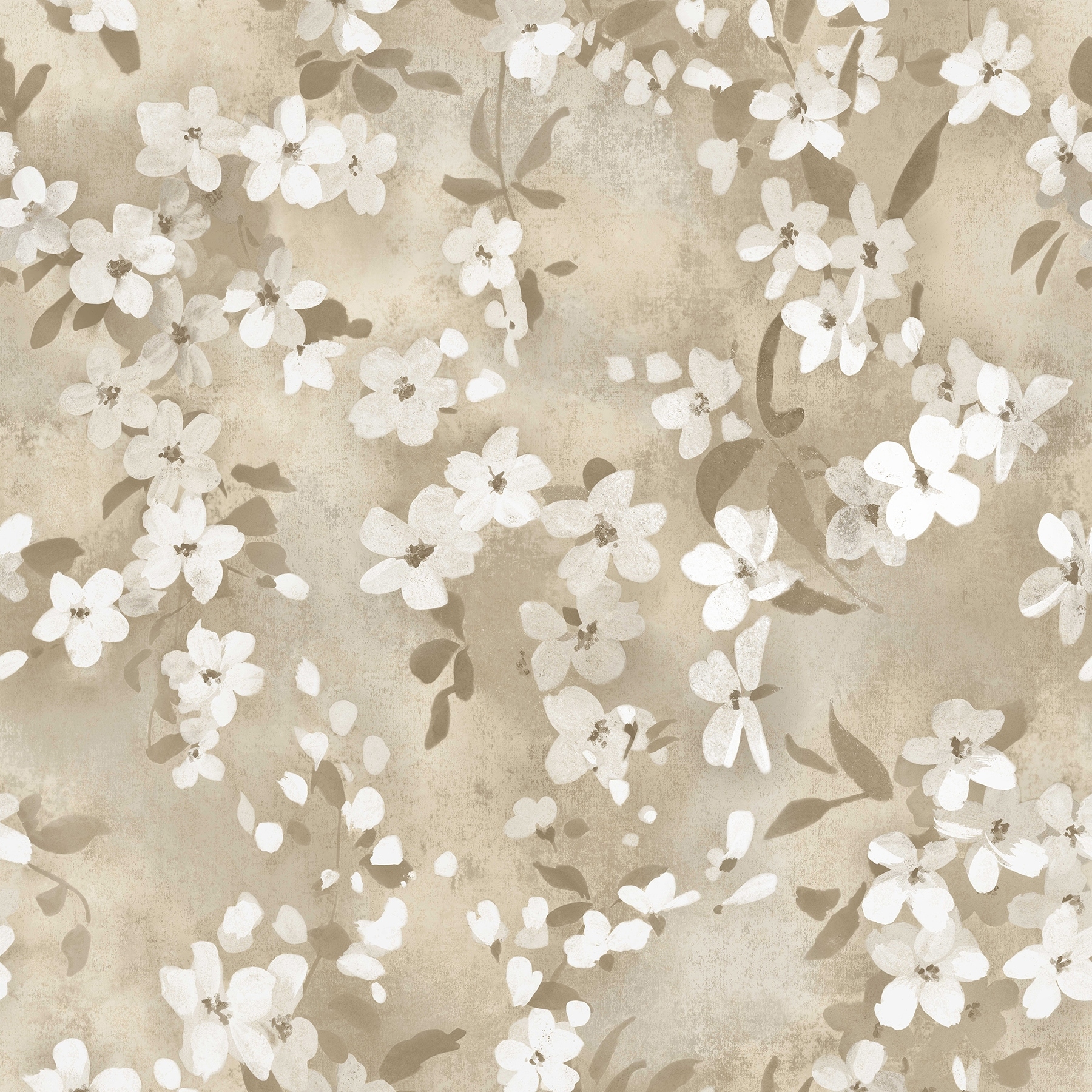 Fine Decor Briella Neutral Blossom Wallpaper - 396 x 20.5