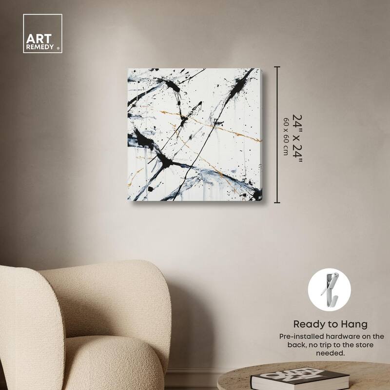 Splintered Impact I Canvas by Art Remedy, Gallery Wrapped