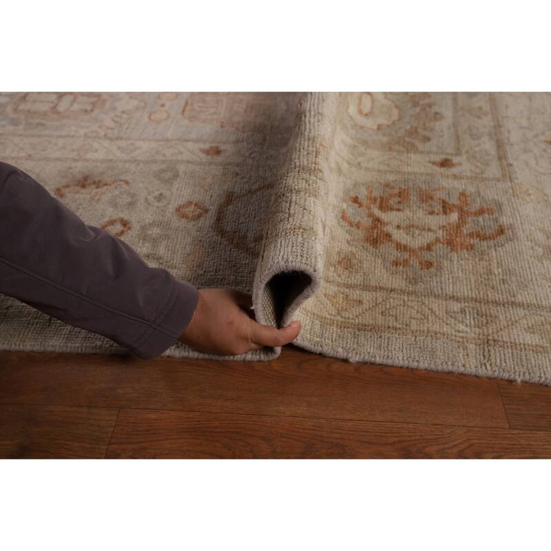 Vegetable Dye Oushak Large Area Rug Handmade Wool Carpet - 10'1" x 13'9"